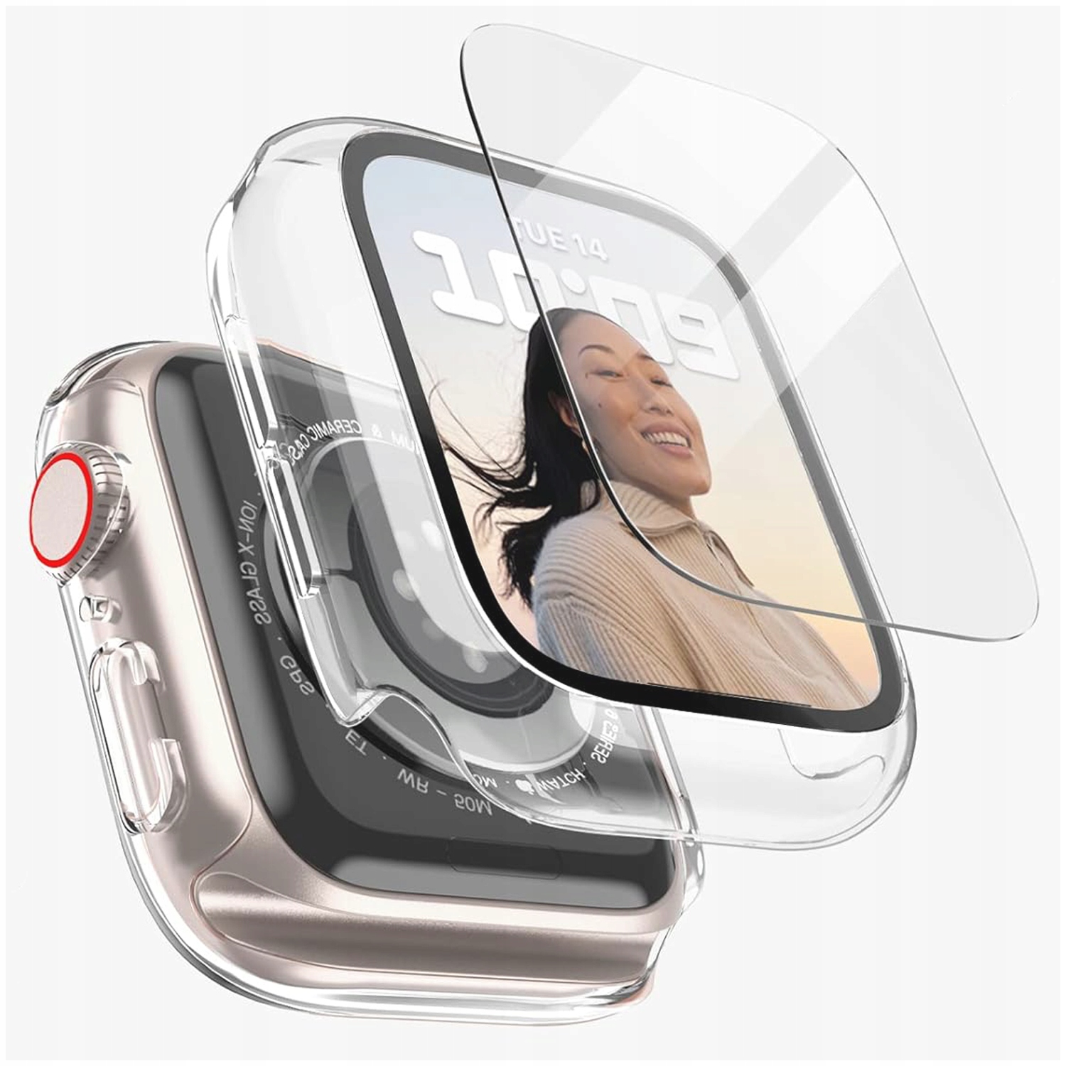 2w1 ETUI CASE + SZKŁO DO APPLE WATCH 7/8/9 41MM Stan opakowania oryginalne