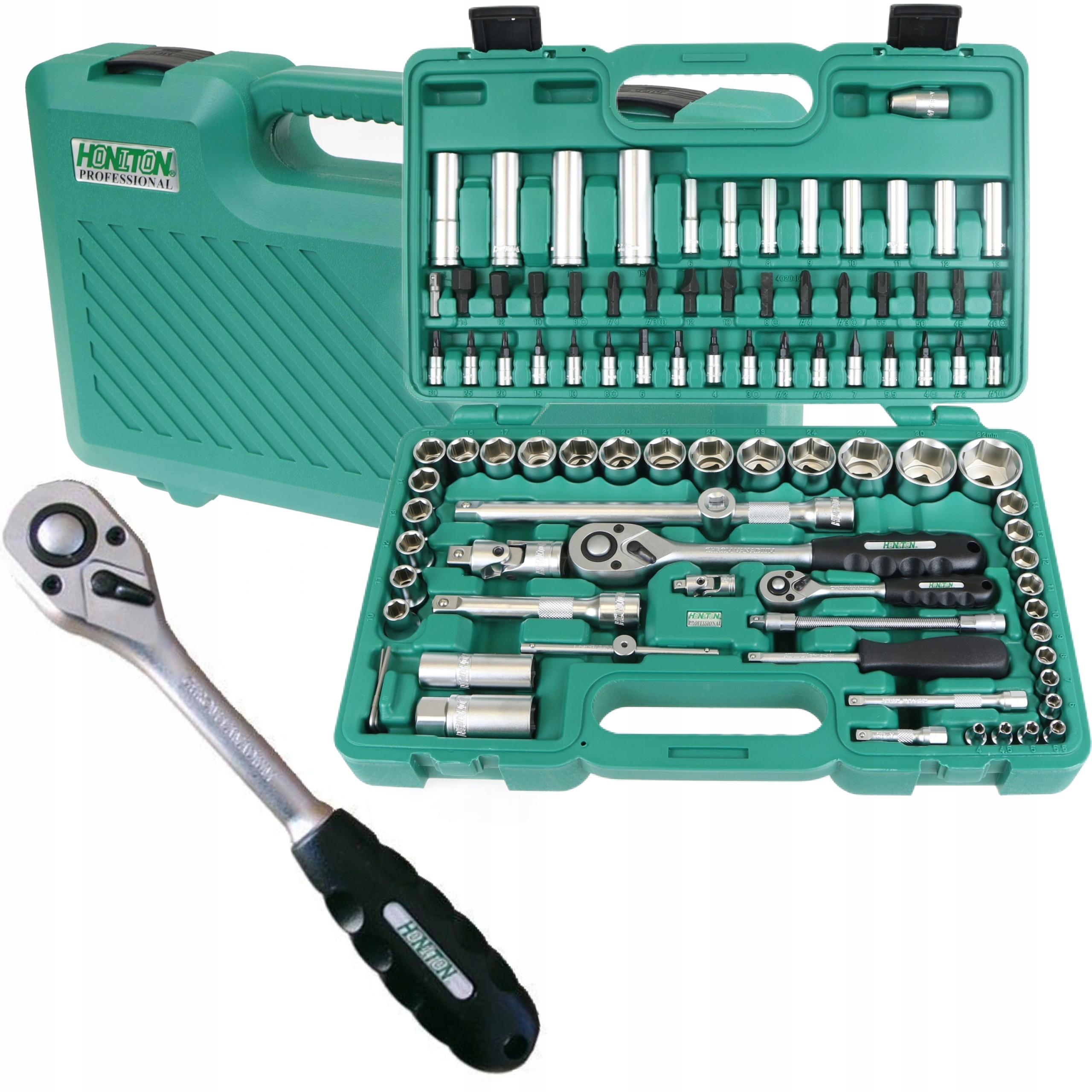 

Zestaw Kluczy 94el Klucze Nasadowe Honiton Profi