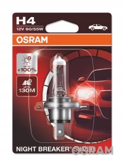 

Żarówka H4 60/55W 12V Night Breaker Silver +100%