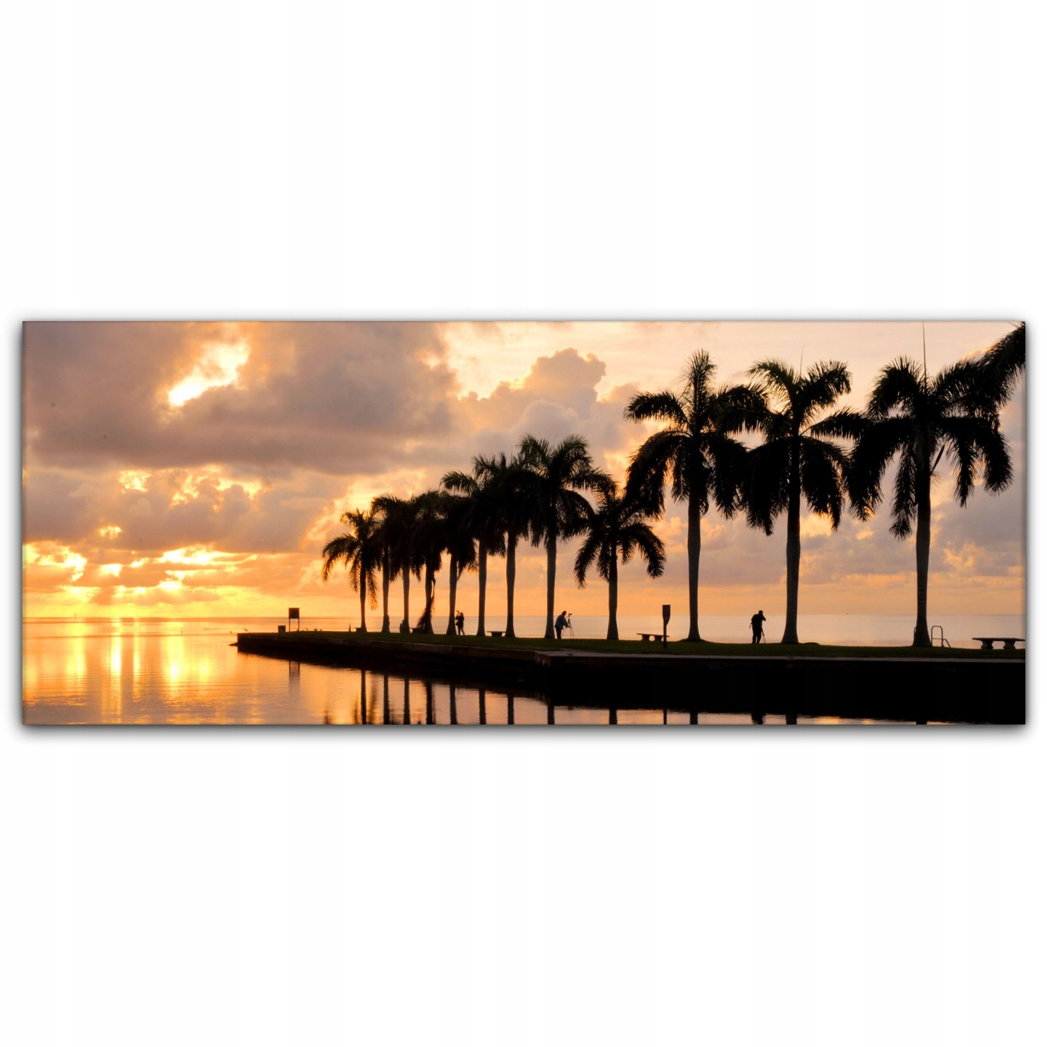 

Obraz na płótnie z foto 125x50 Molo Wschód Słońca