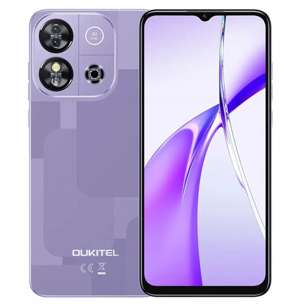 Smartfon OUKITEL C57 S | 6,52″ HD + 4G | Kolor Fioletowy