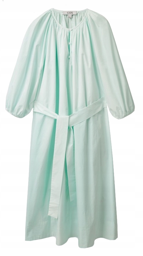 Cos Šaty S Oversize Páskem Mátová Bavlna 40