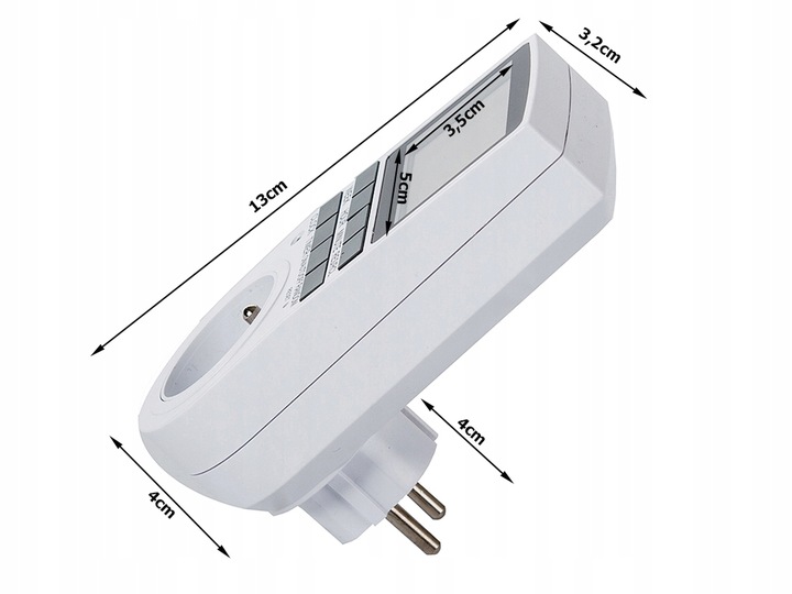 PROGRAMATOR CZASOWY TIMER WŁĄCZNIK WYŁĄCZNIK PRĄDU Kod producenta DO DOMU MIESZKANIA KUCHNI ŁAZIENKI