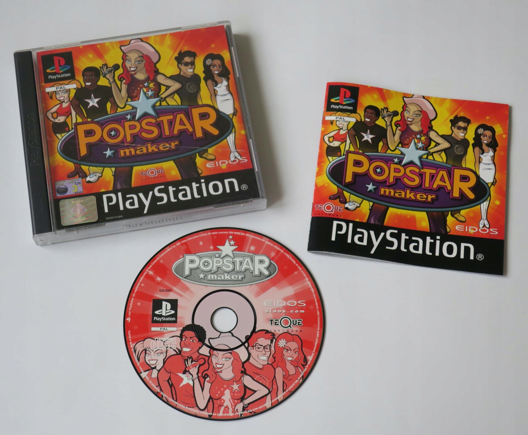 PS1 GRA POPSTAR MAKER PLAYSTATION 1 PSX Platforma Sony PlayStation (PSX)