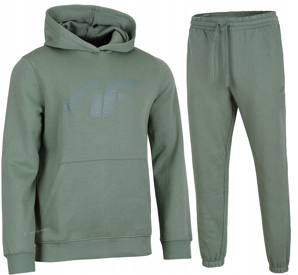 4F Męski Dres Bawełna Komplet Bluza Spodnie rozm XL