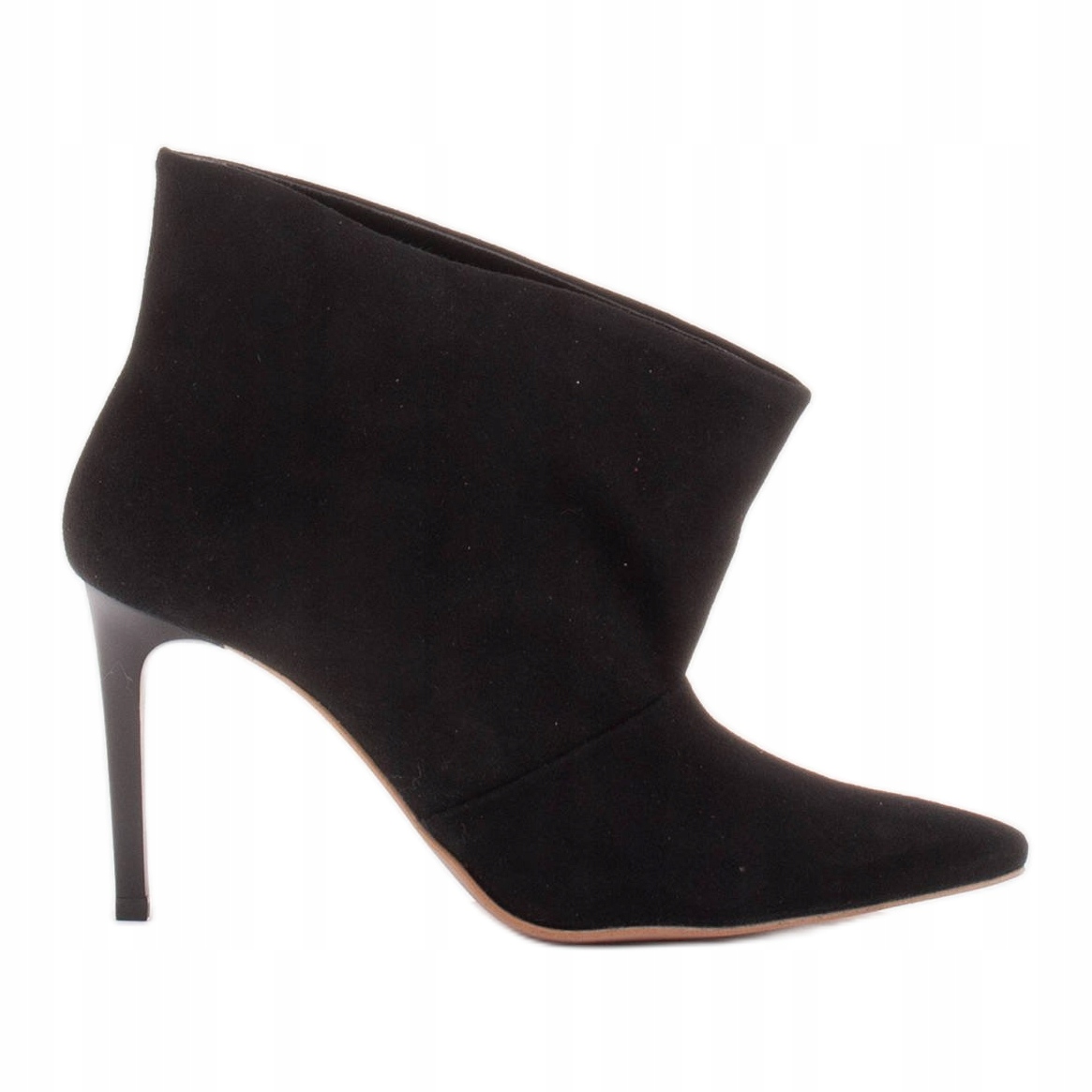 

Czarne Zamsz Buty Botki Marco Shoes r.39
