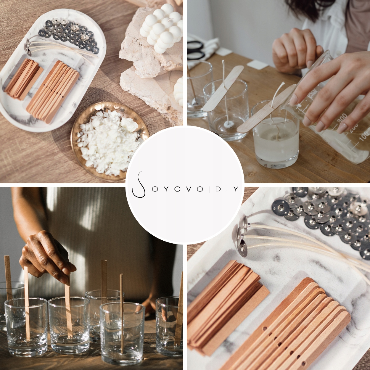 ZESTAW DO ROBIENIA ŚWIEC ŚWIECZEK SOJOWYCH PREZENT Wysokość produktu 12 cm