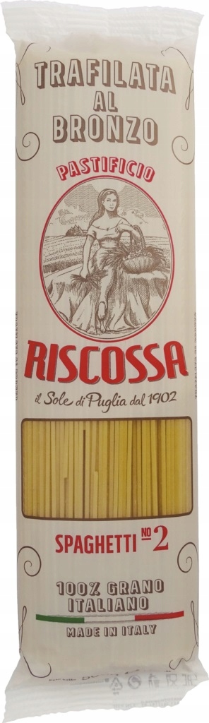 4X Těstoviny Spaghetti Bronzo 500 g Pastificio Riscossa