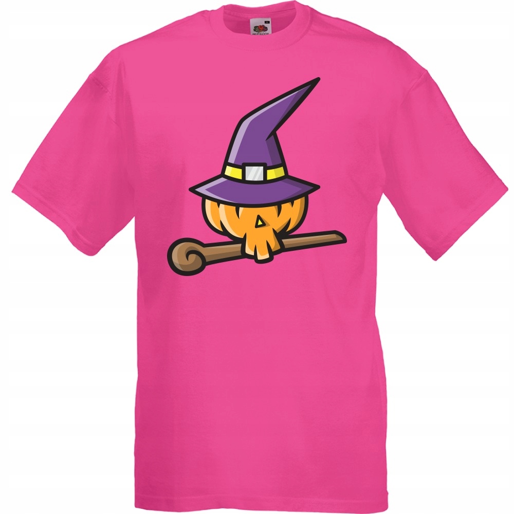 

Koszulka halloween czarownica dynia XL fuksja