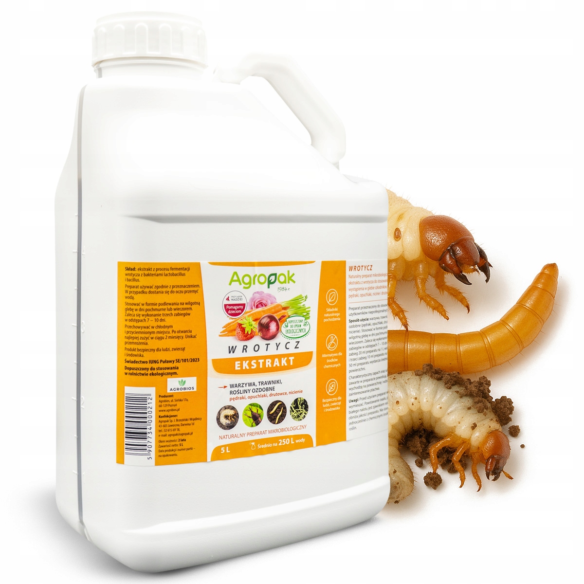 Ekologiczny Ekstrakt Wrotycz 5L Agropak Ochrona Przed Szkodnikami Pędrakami