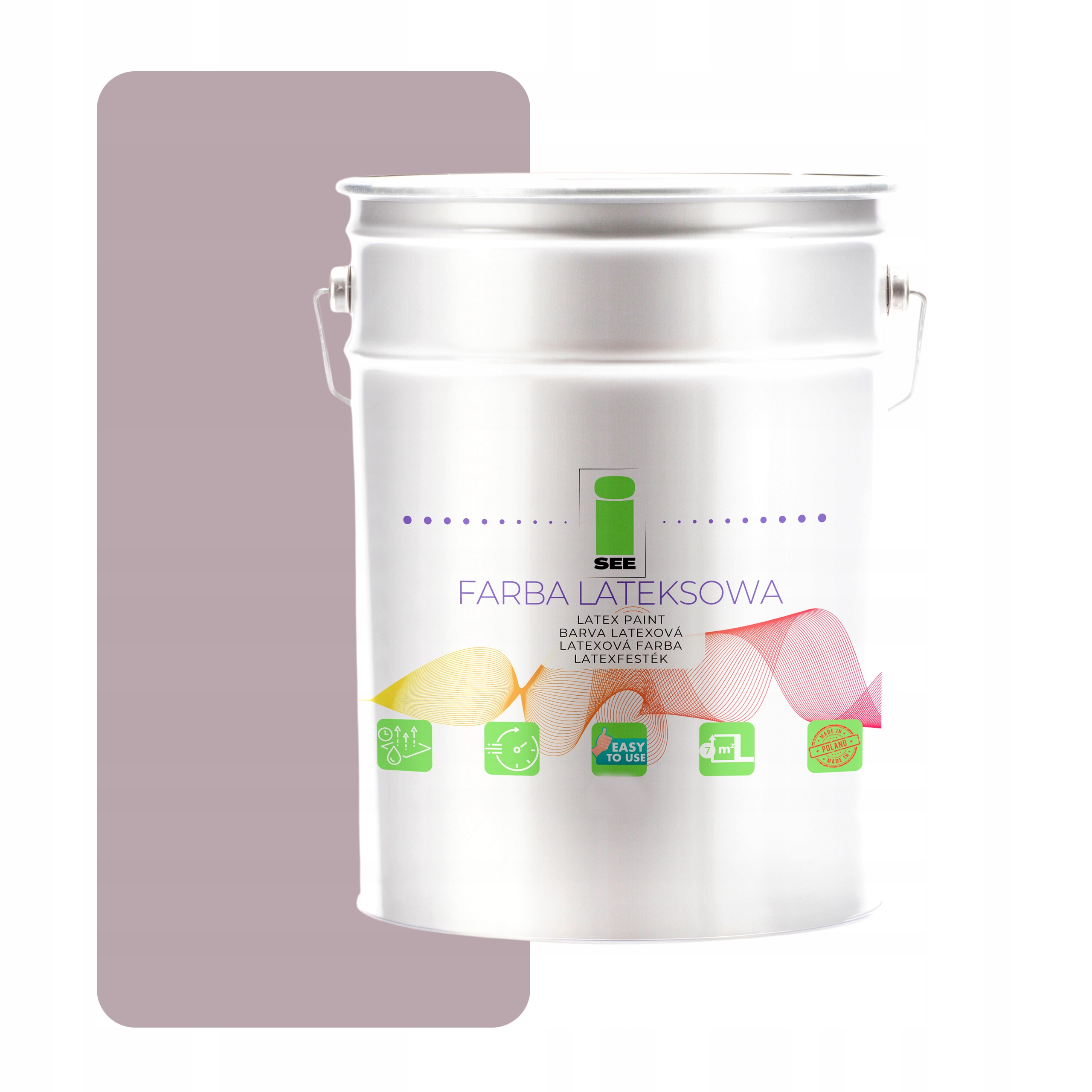 Latexová Farba Na Steny Priedušná Nástenná Vresová Hypoalergénna 10 L