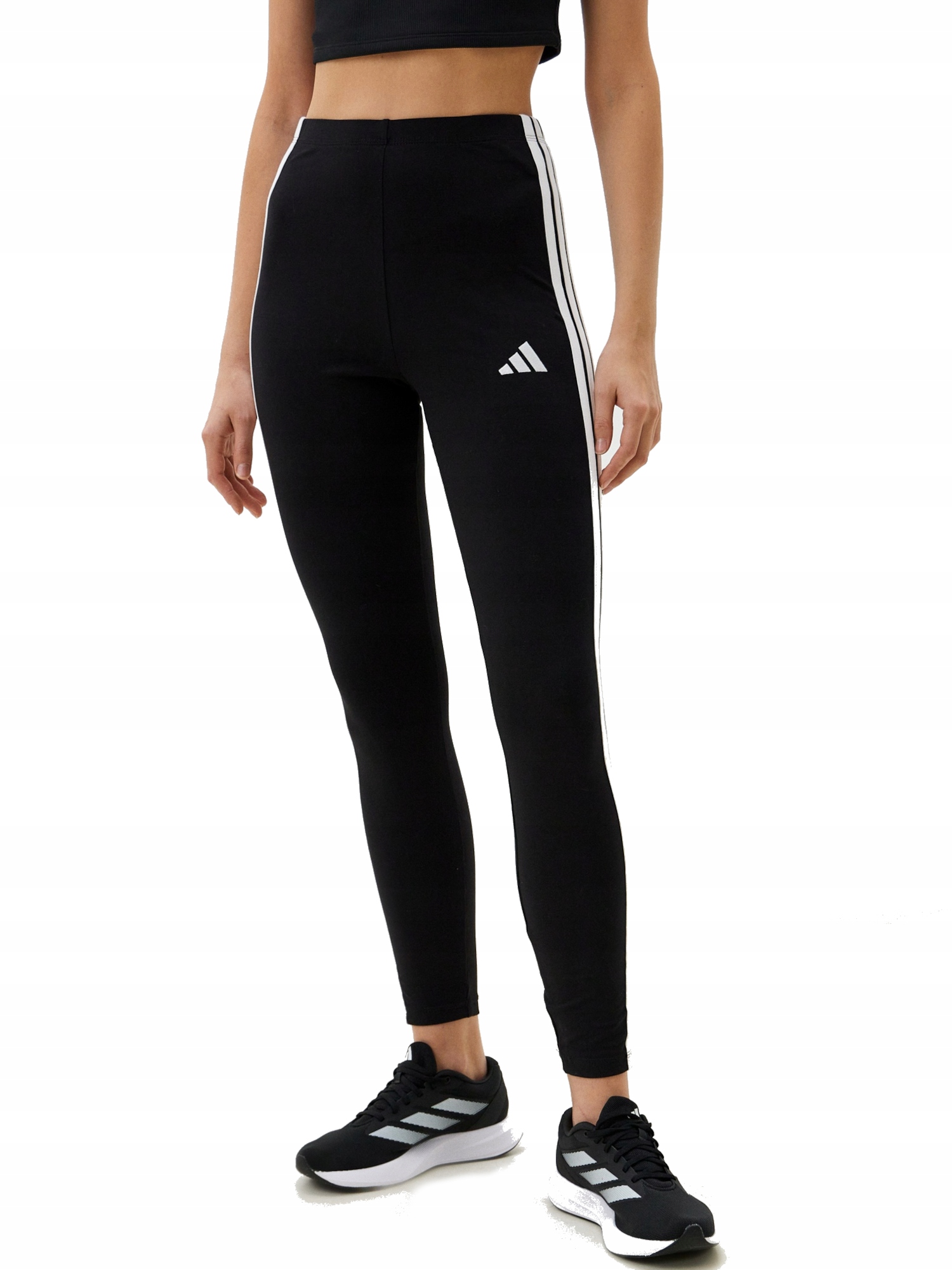 Legíny Legíny Adidas Essentials 3-Stripes JE0072 bavlněné černé Xs