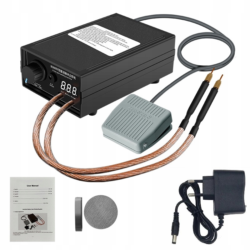 Zgrzewarka Punktowa Do Ogniw Baterii 18650 8000W Arkusze Niklu