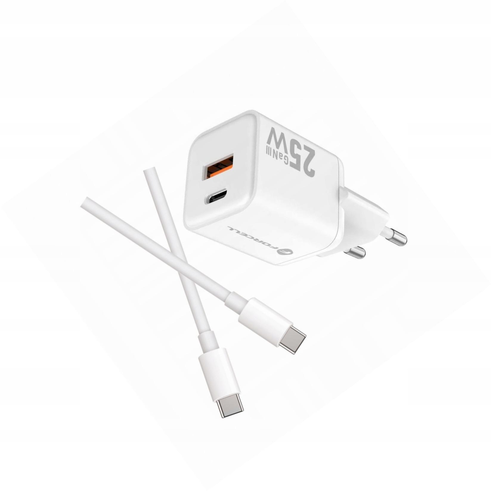 Szybka ładowarka Gan 25W 2 porty z kablem Usb-c do Realme C55