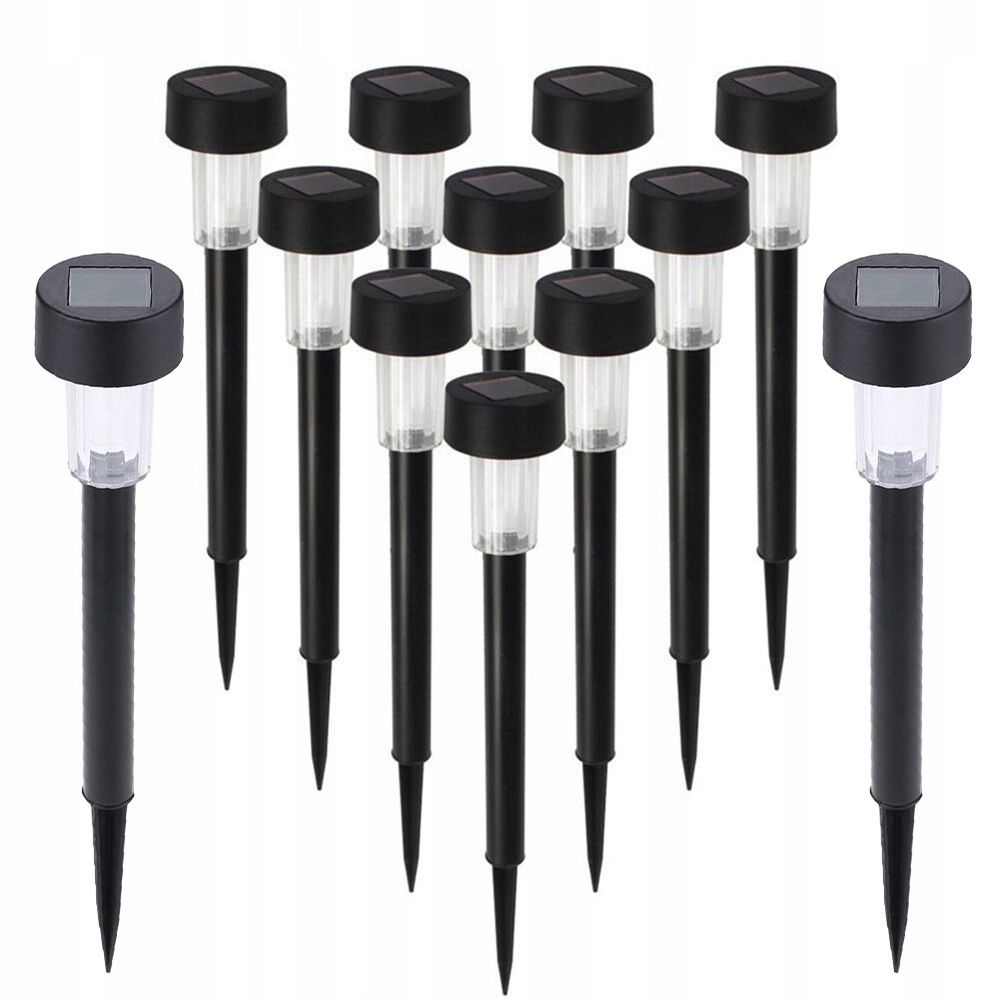 

Zestaw 12x Lampa ogrodowa Solarna Led Zimna wbijan