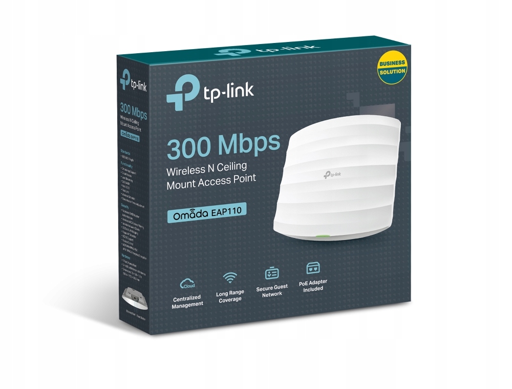 TP-Link EAP110 300Mbps AccessPoint PoE Sufitowy Model EAP110 Access Point N300