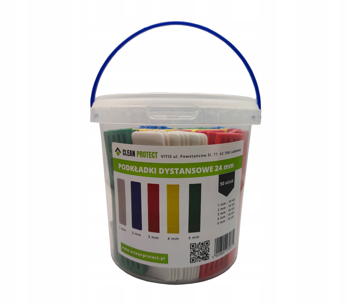 Podkładki dystansowe do szklenia okien 24mm 50szt Rodzaj blokada