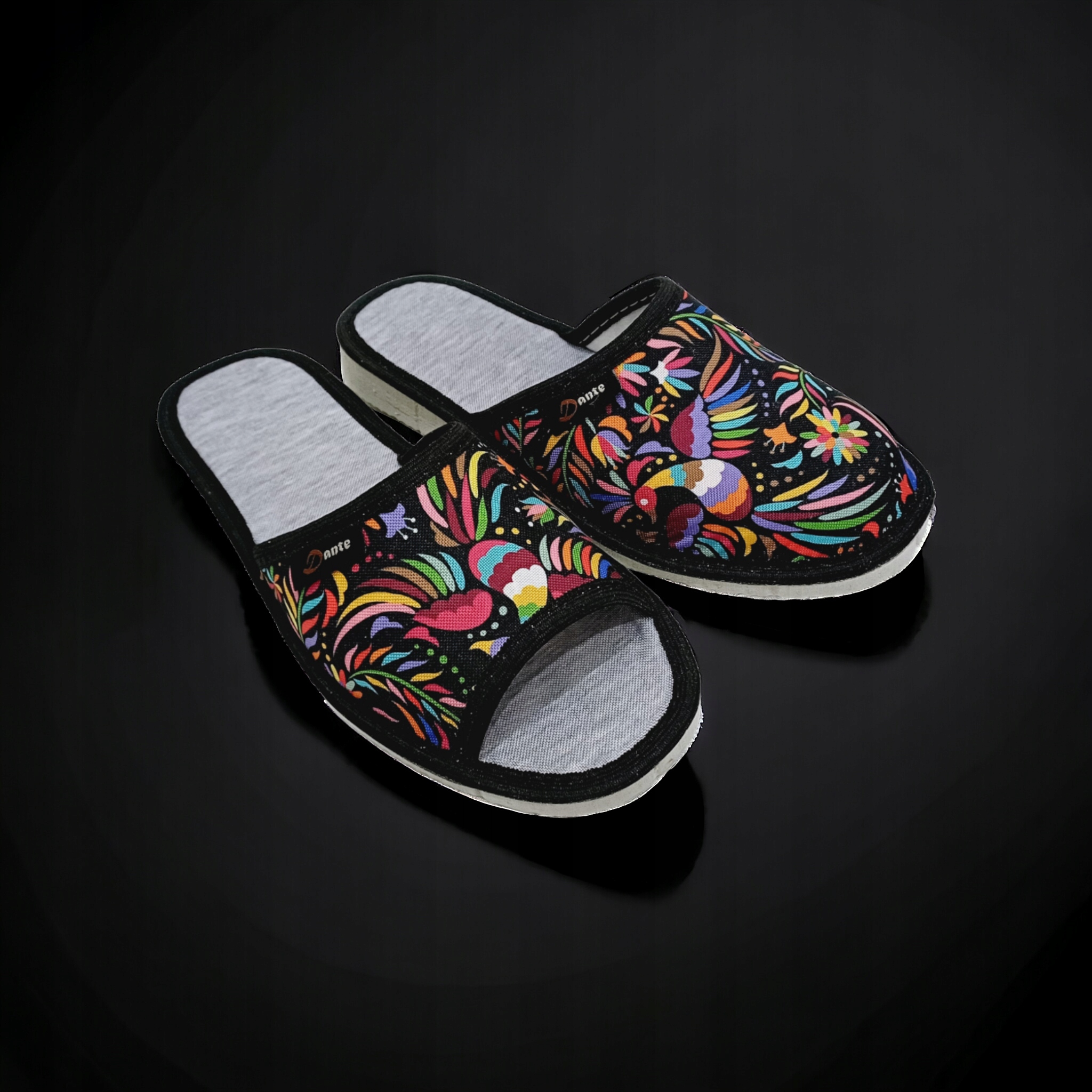 KAPCIE DAMSKIE PANTOFLE DOMOWE DANTE FOLK2 PREZENT r. 38 Rozmiar 38