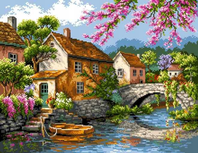 Vyšívací kaňka s potiskem 53cm x 39 Cm vz.9008