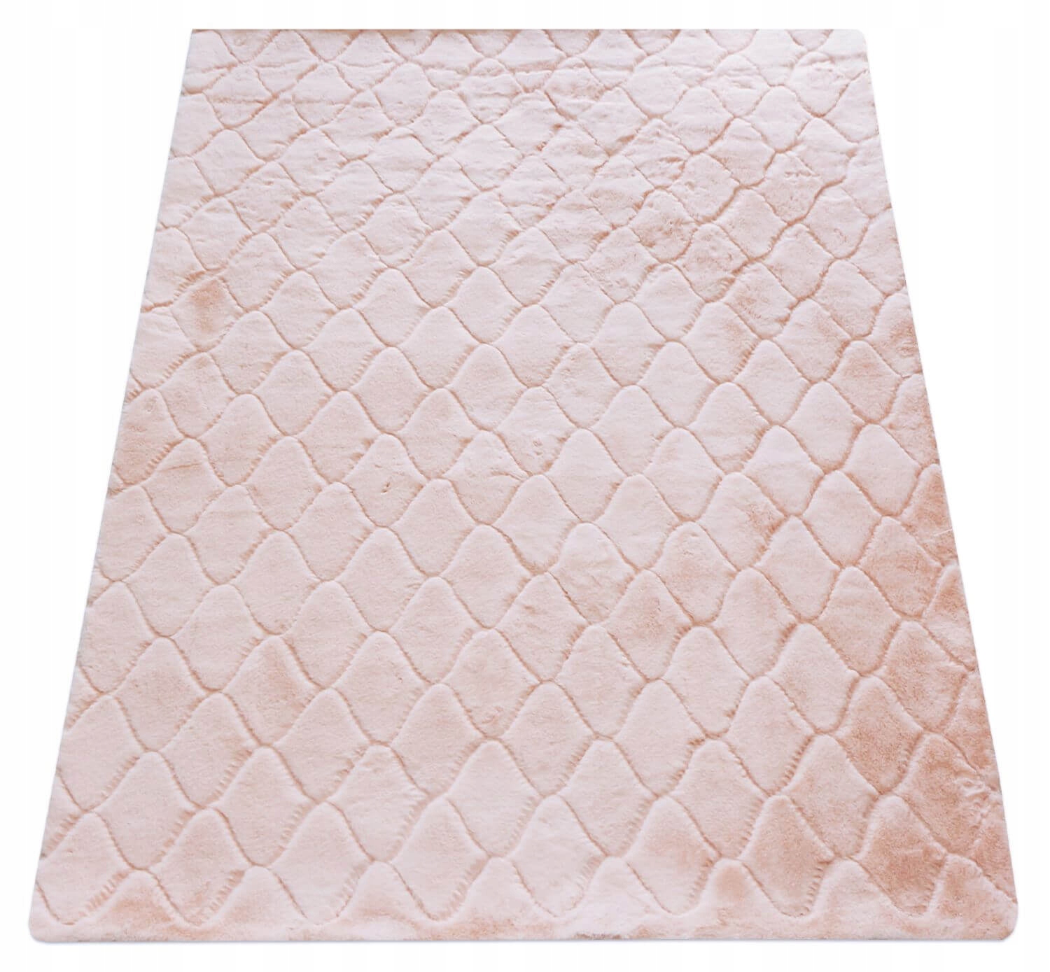 Koberec Shaggy Do Obývacího Pokoje Ložnice Nadýchaný Tlustý 3D Růžový Rabbit 80X140