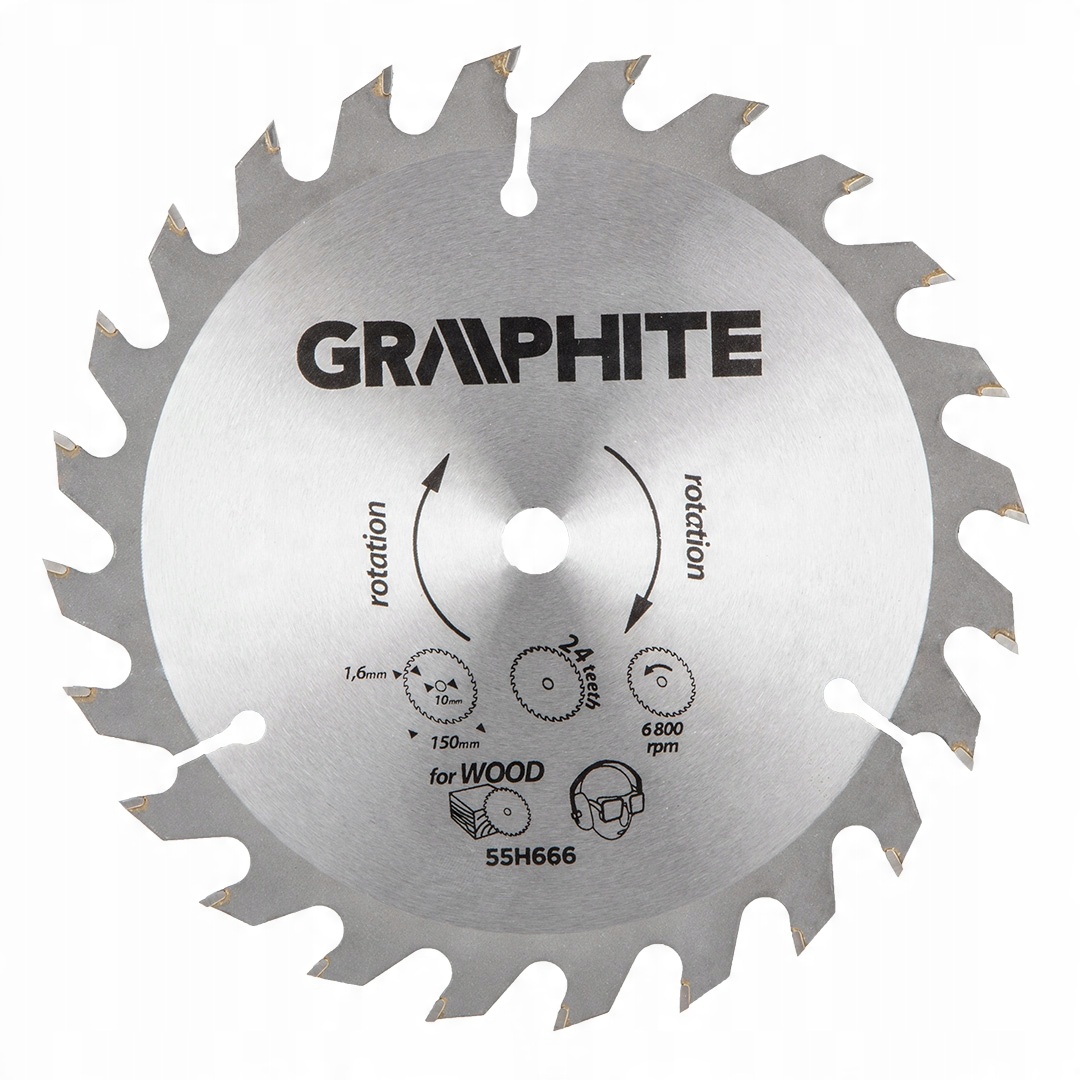 

Graphite 55H666 Tarcza do pilarki 150x10mm 24Z