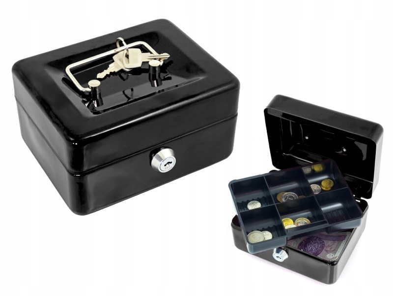 MOCNA KASETKA NA PIENIĄDZE SEJF METALOWA KASETKA Marka inny