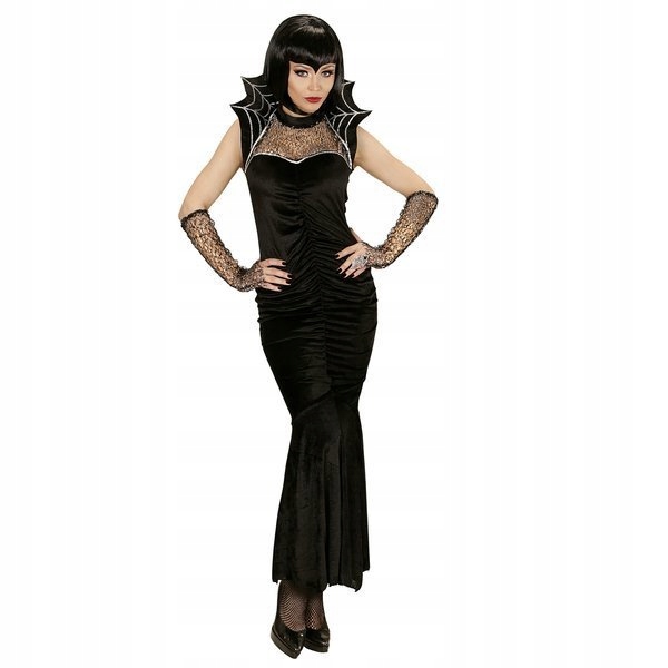 Kostým Žena Pavouk Pavučiny Krajka Halloween Převlek L