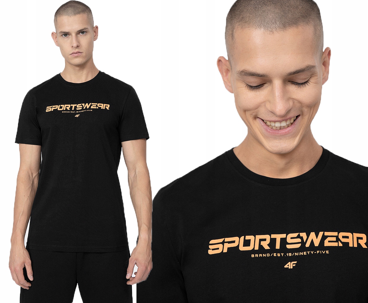 4F KOSZULKA MĘSKA BAWEŁNIANA T-SHIRT SPORTOWY Marka 4F