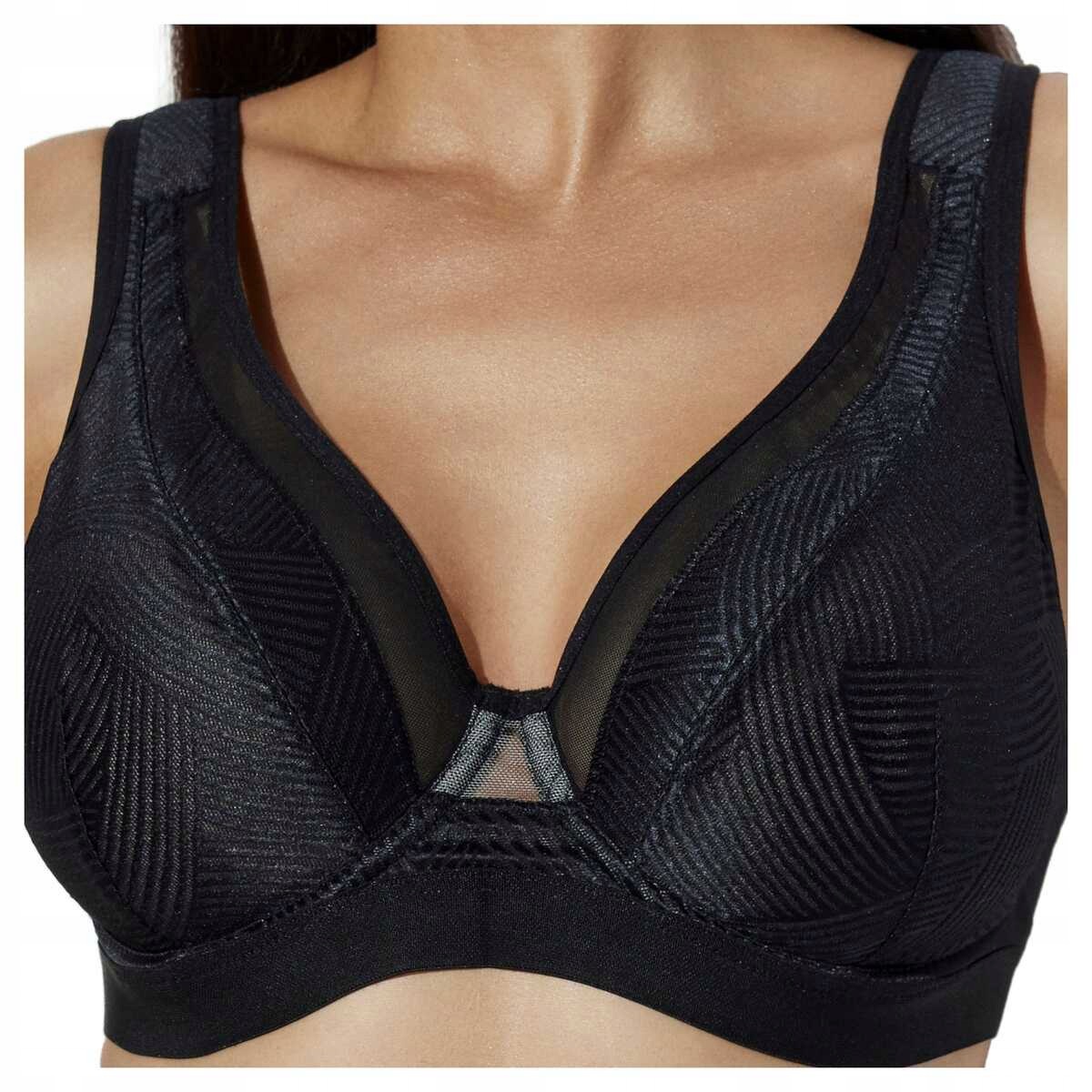 Ava pohodlná podprsenka s širokými ramínky soft 2307 černá 75E