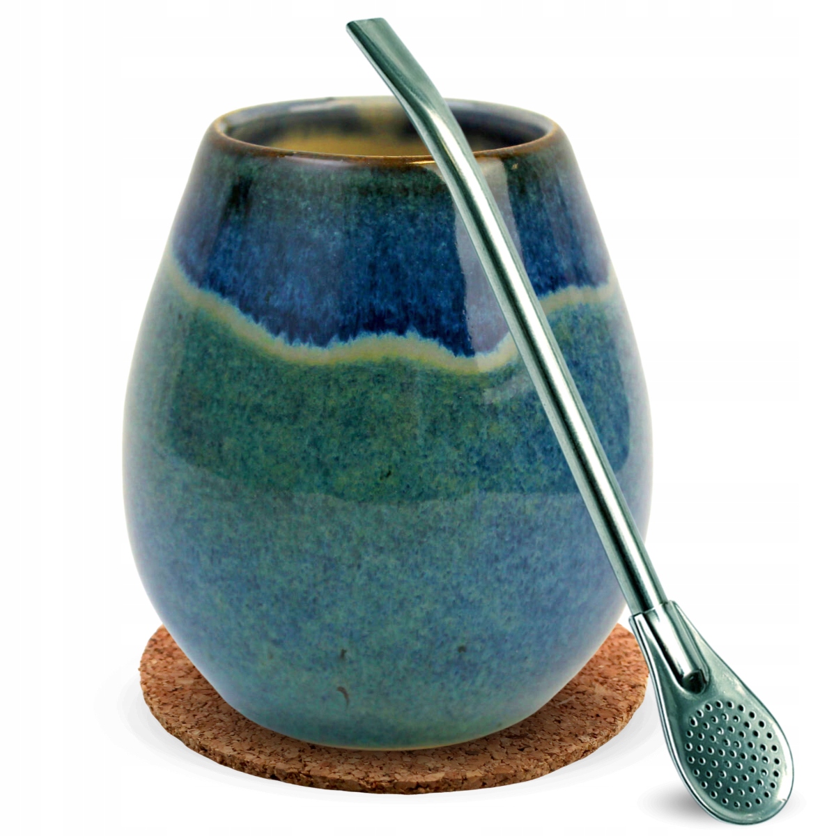 Levně Sada na dárek – unikátní ručně vyráběný hrnek pro Yerba Mate akcesoria