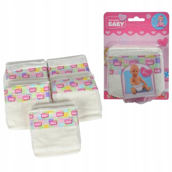 

Simba Pieluszki Pampersy 5SZT Dla Lalki Born Baby
