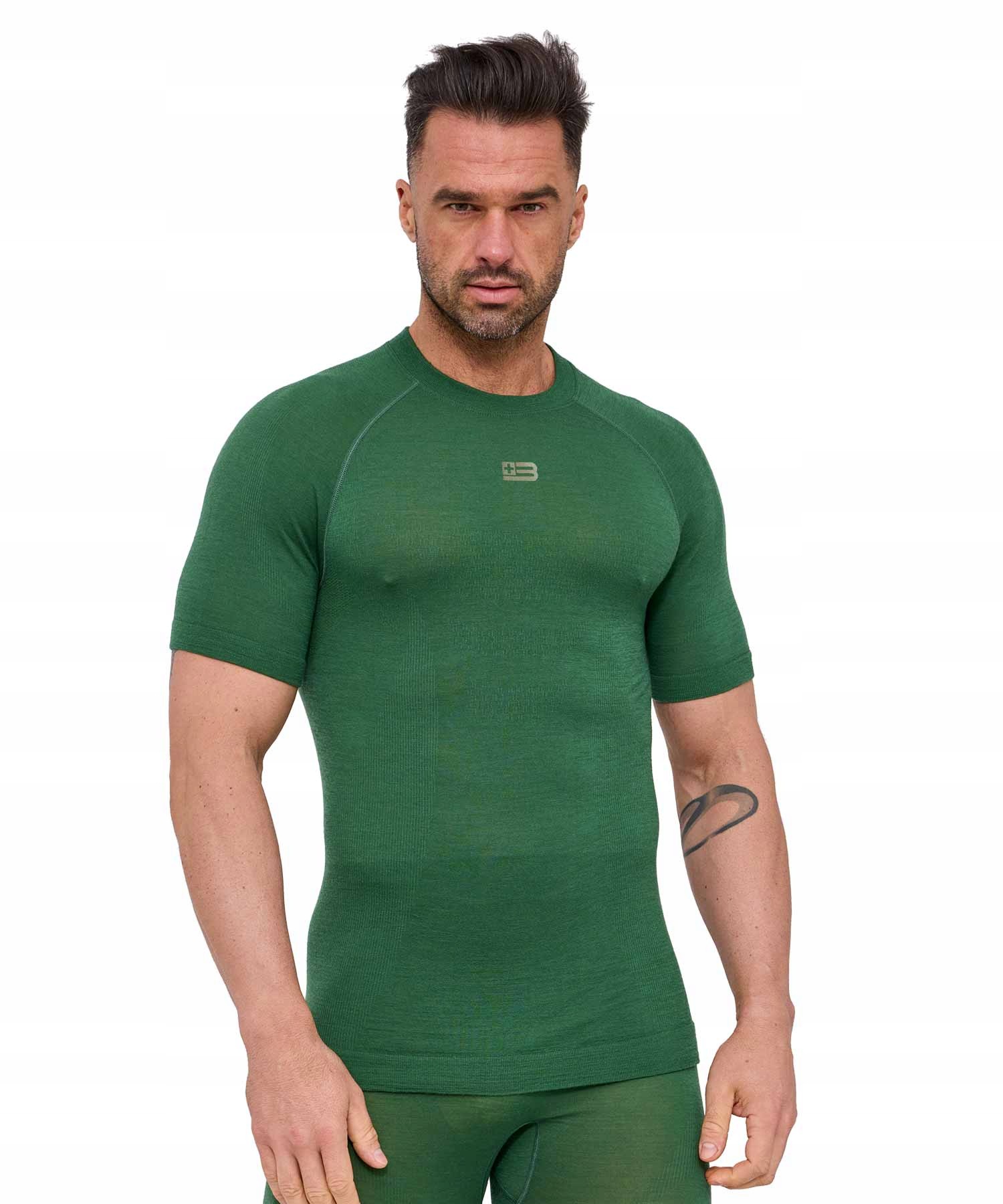 Brubeck Koszulka Termoaktywna Active Merino Zielona