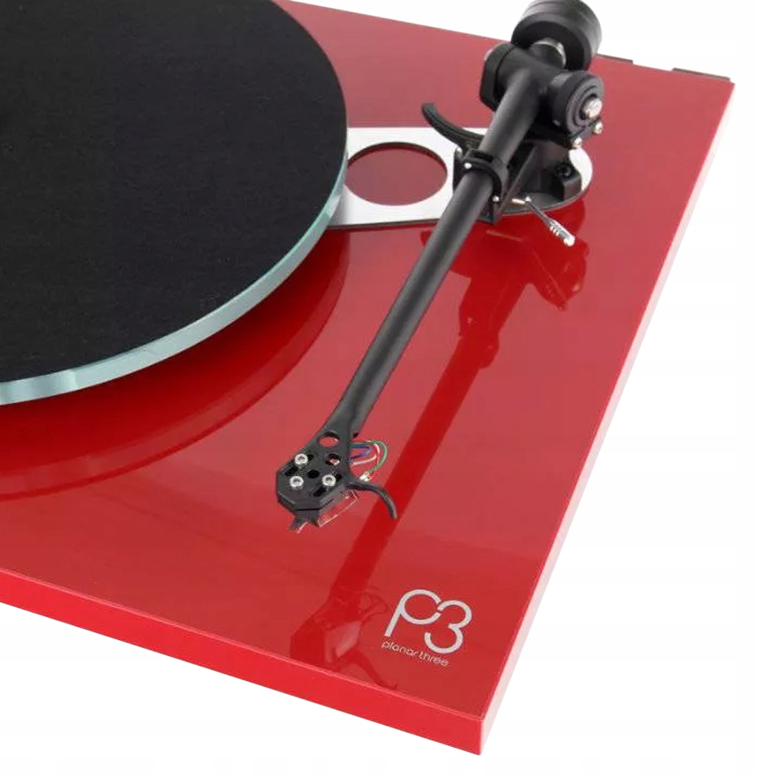 REGA PLANAR 3 GRAMOFON Z WKŁADKĄ MM REGA ELYS 2 HI-END CZERWONY POŁYSK Napęd paskowy