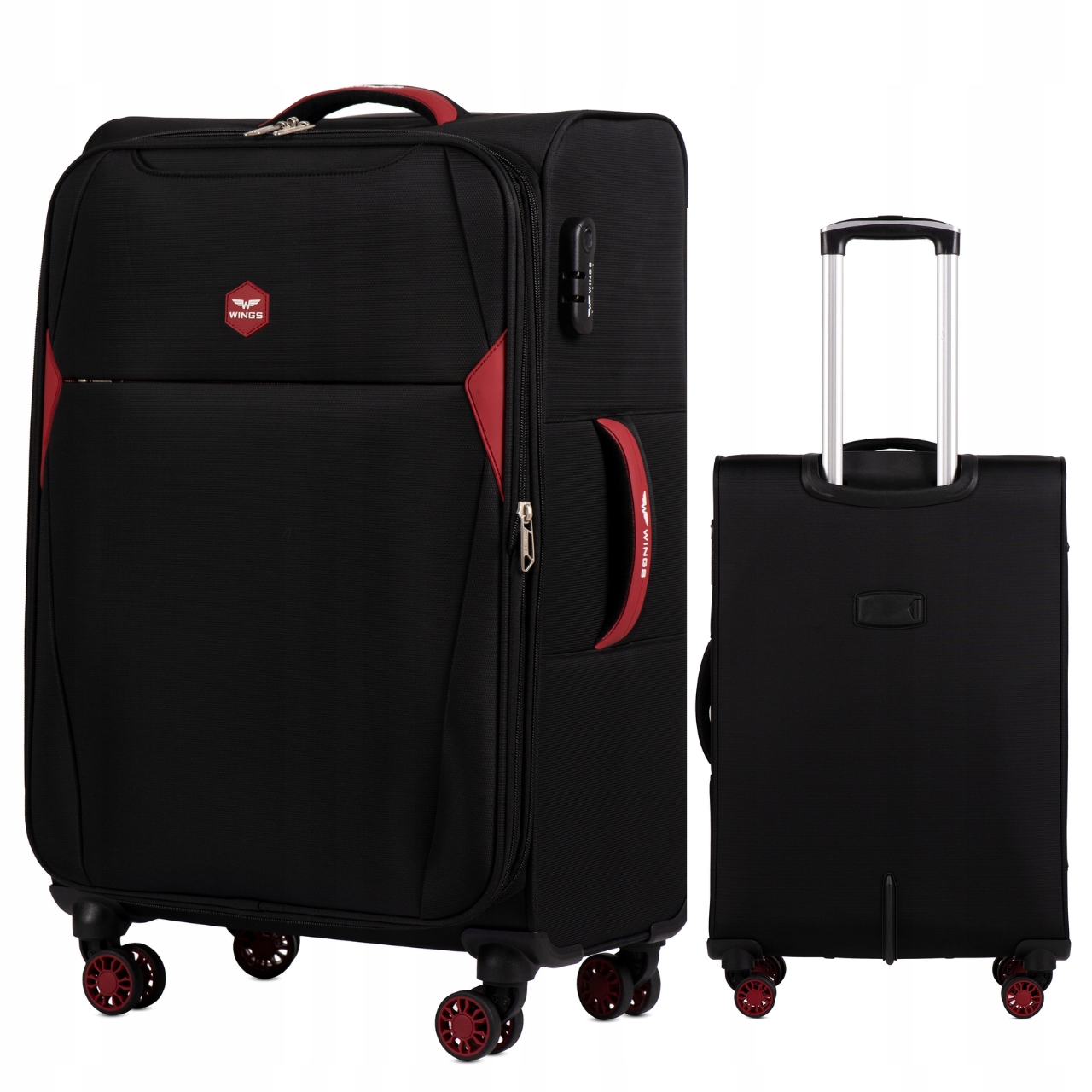 Średnia Miękka Walizka M Z Nylonu Poszerzana 75L Wings DPR01C