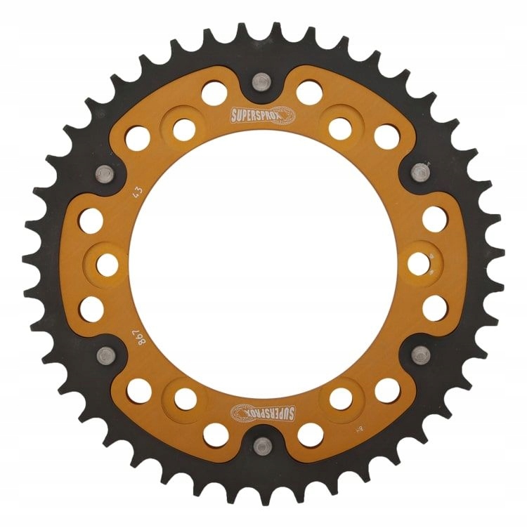 RST-867:43-GLD - Звездочка SUPERSPROX STEALTH 43 YAMAHA TDM 850