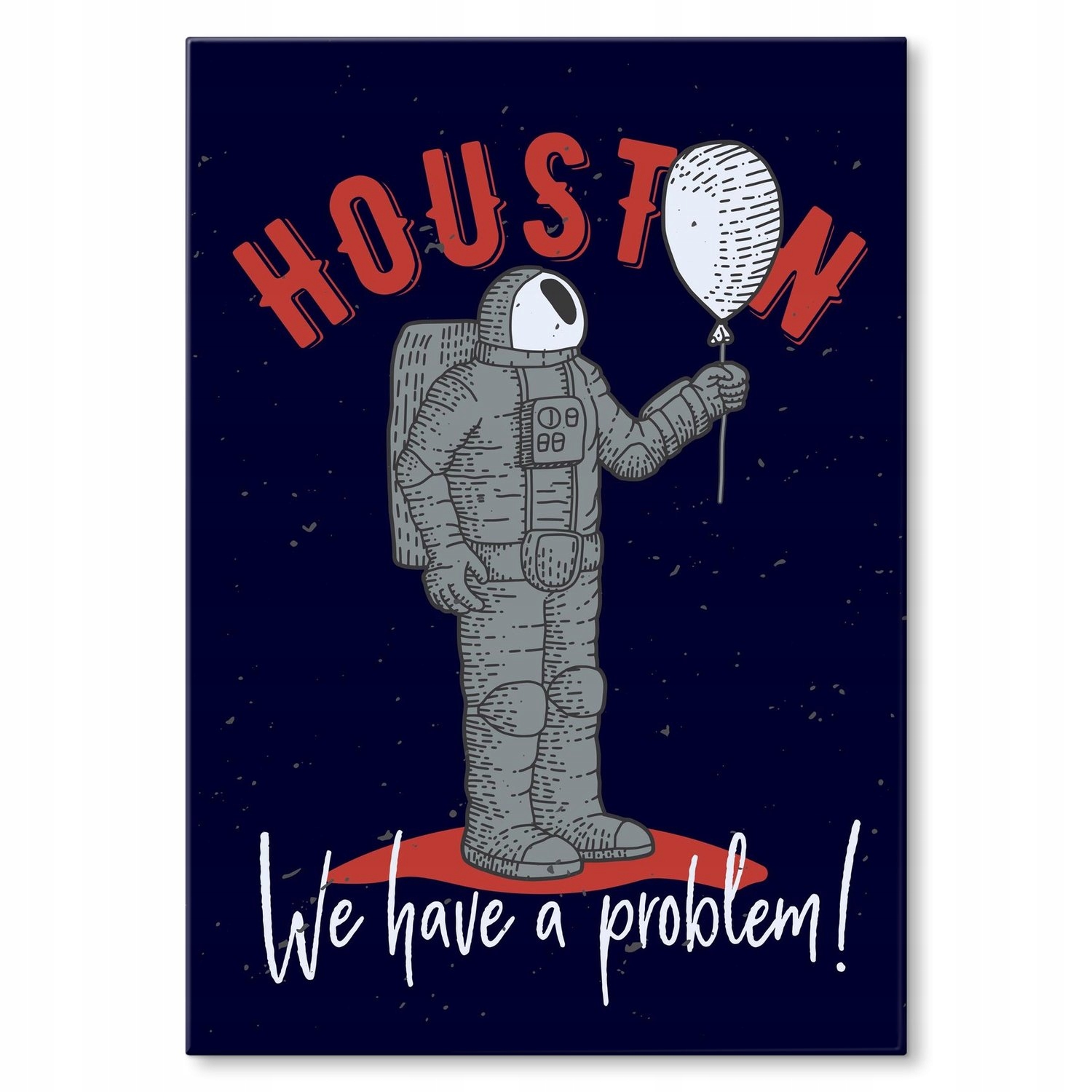 Kovový plakát Máme problém! Dárek 30 x 42 cm