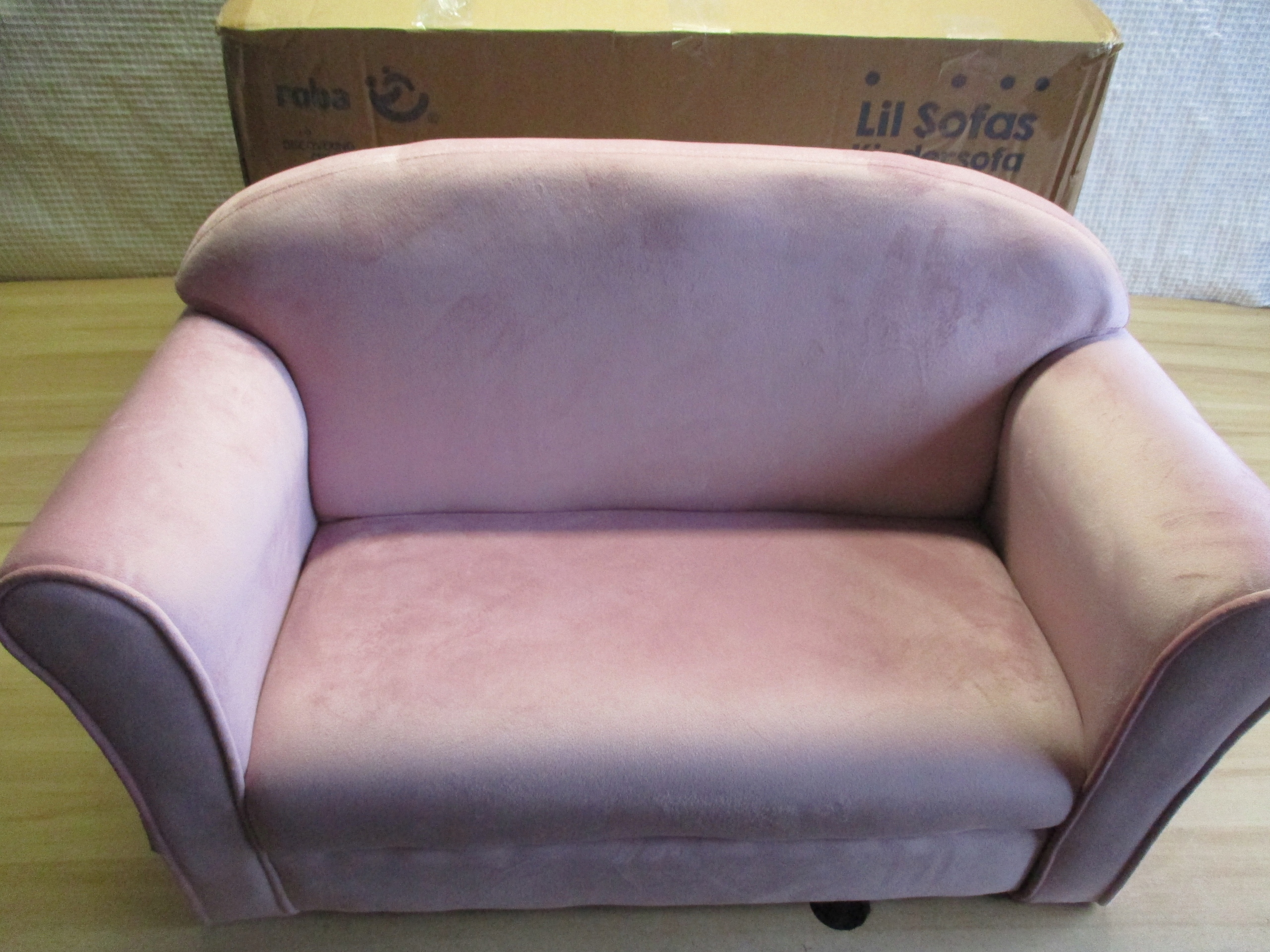 Sofa Roba Lil 38 x 78 x 43 cm różowa Szerokość produktu 78 cm