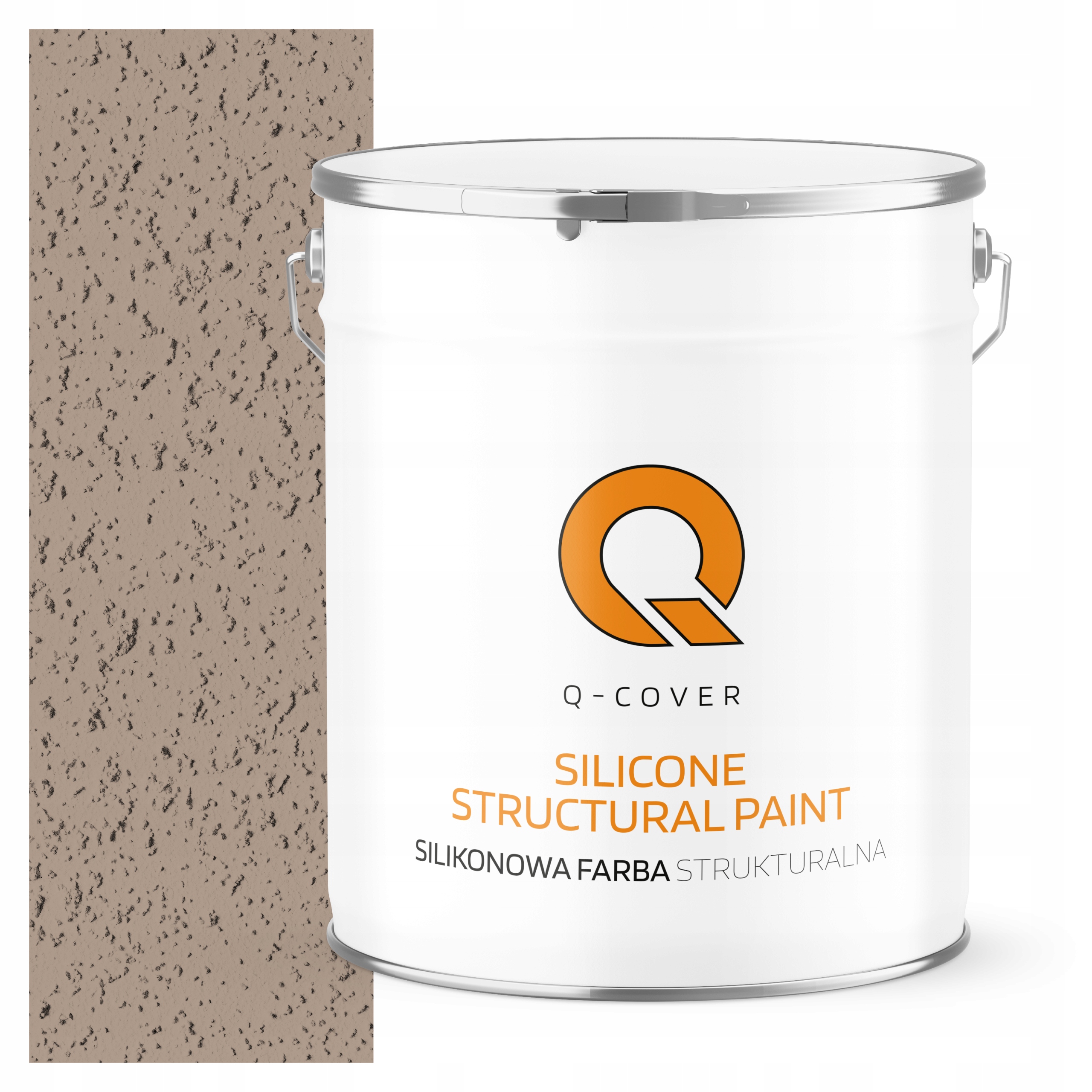 Farba Strukturalna Elewacyjna Silikonowa Fasadowa 5L Orzechowy jasny F534