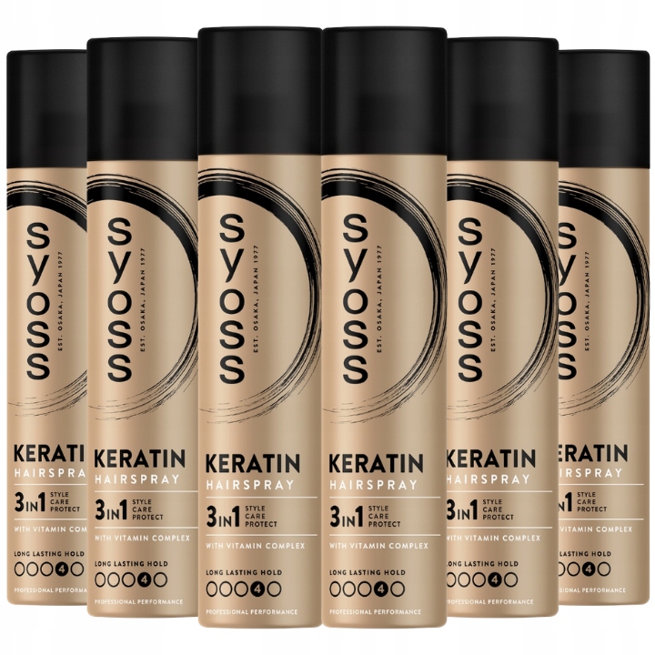 Syoss Keratin Lak Neviditelná fixace x6ks