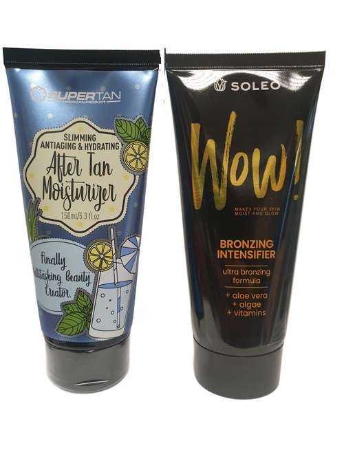 Soleo sada krémů na opalování v soláriu a po opalování Wow After Tan