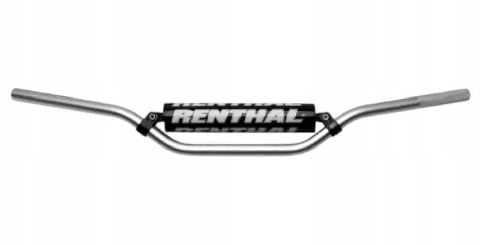 Renthal Volant 7/8 Palca (22 MM) Speedway Handlebar Čierny, Farba Strieborná