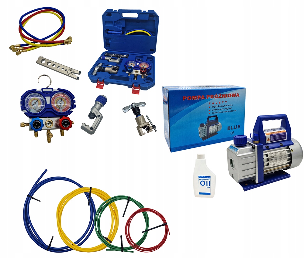 Sada nástrojov na montáž klimatizácie Vákuová pumpa SPV125 70 l/min