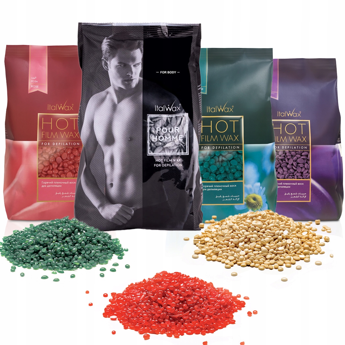 3+1 WOSK TWARDY ItalWax do DEPILACJI w granulkach