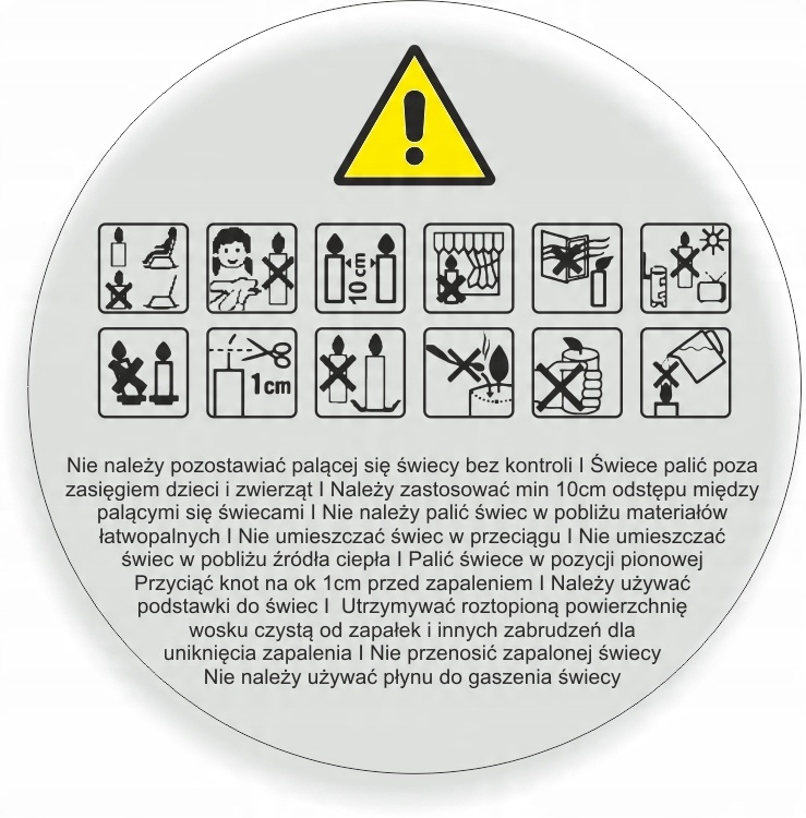 

Naklejki Bezbarwne na świece świeczki 6cm 150szt