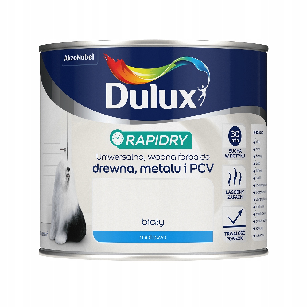 

Farba Dulux Rapidry 0,4L Biała Mat Nowość!