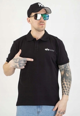 Tričko Polo Alpha Industries Basic Small Logo 106600 černé