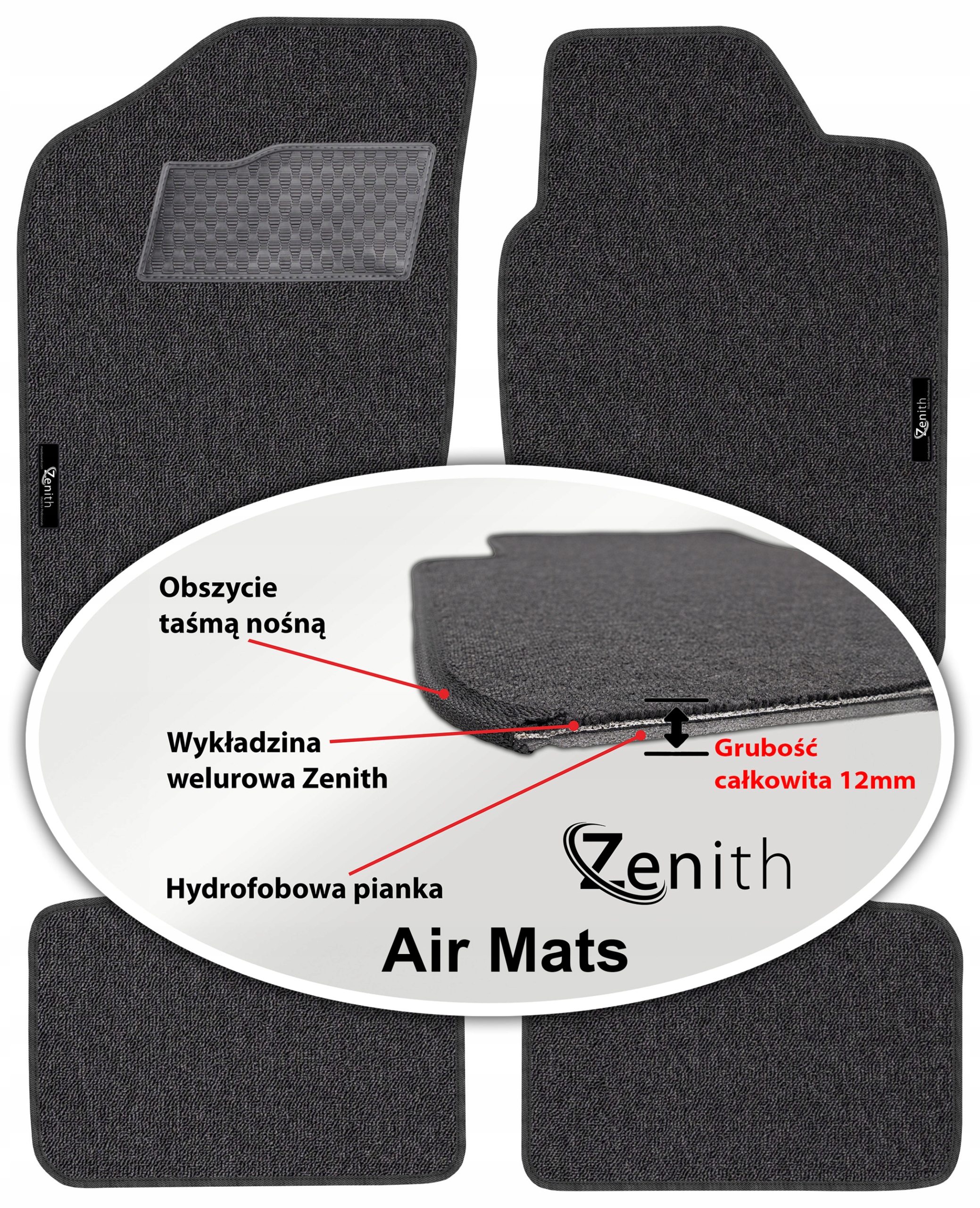 Freelander I Suv 1998-2000 Velúrové koberčeky do auta Zenith Air Mats