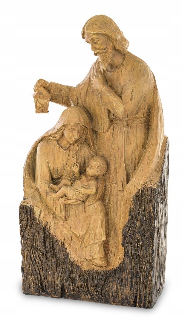 Vianočný Betlehem, Svätá rodina 47 cm, imitácia dreva