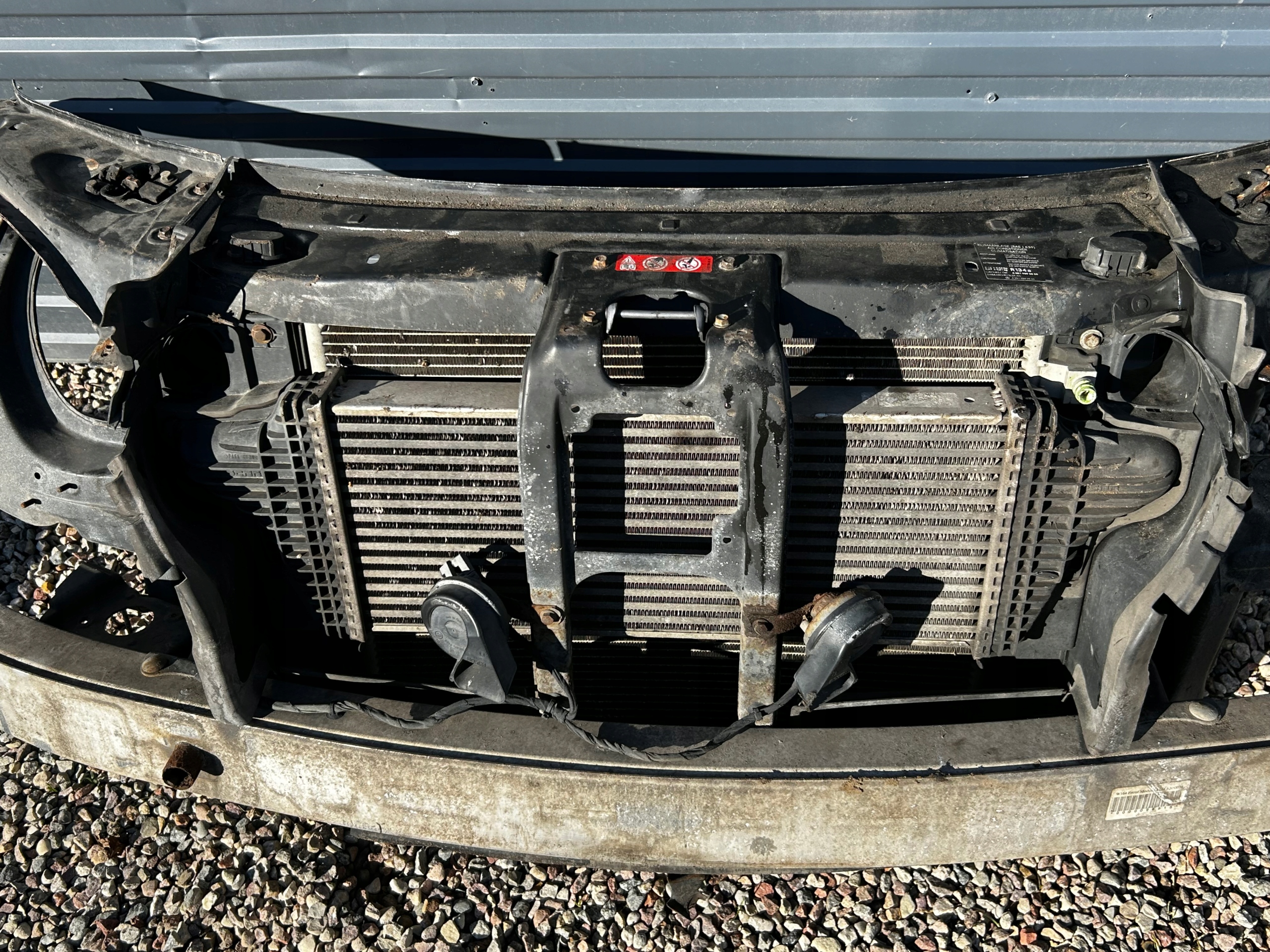 MERCEDES W164 ML 3.0 CDI support panel for radiators radiator KOMPLET