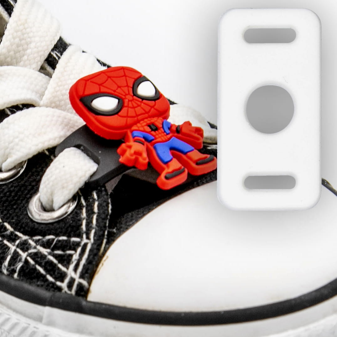 

Klamra do sznurówek na, ozdobę, przypinkę, biała